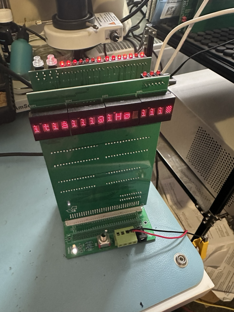 RAM/ROM/DISPLAY board powered up and writeable